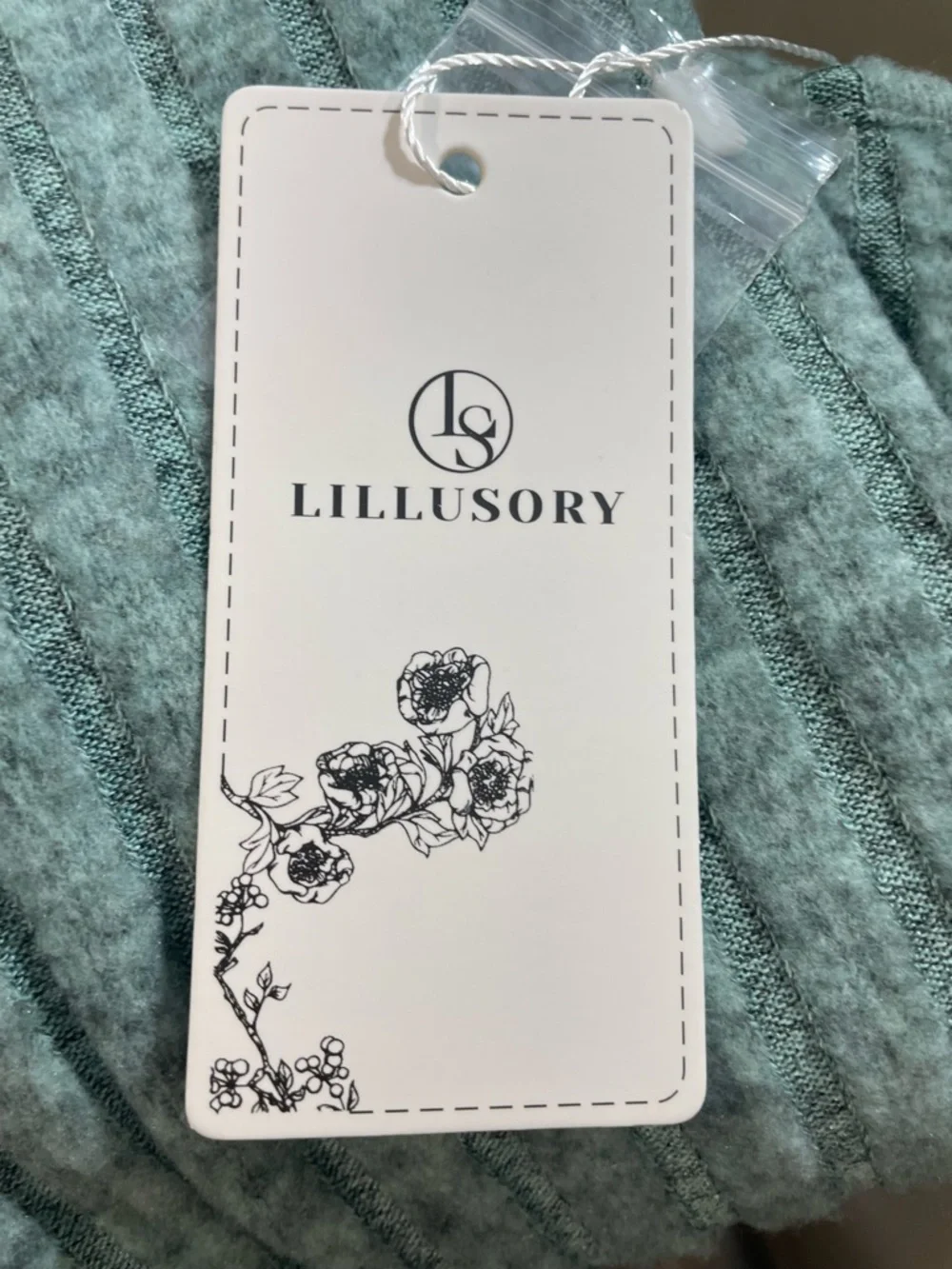 Lillusory Ribbed Sage Green Loungewear Set - Size XL NWT - Picture 2 of 5